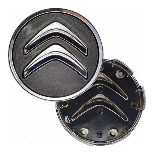 Imagem 1 de 4 de Calotinha Tampa Roda Citroen 58mm C3 C4 C5 Ds3 Ds4 Grafite