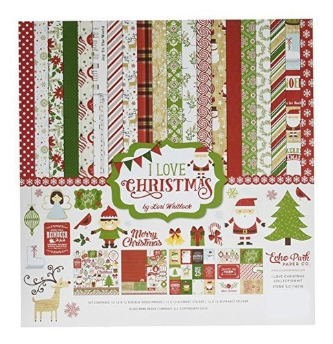 Echo Park Paper Company De Coleccion I Love Christmas Ilc114