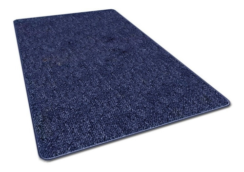 Carpeta Alfombra Boucle 1.00 X 1.50 Orillado Azul