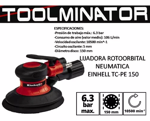 Lijadora Neumatica De Aire Orbital 150mm Einhell