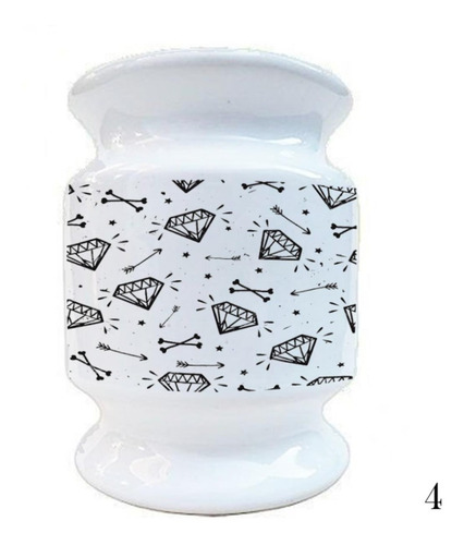 Mate Ceramica + Bombilla Notas Musicales Llama Cactus Regalo