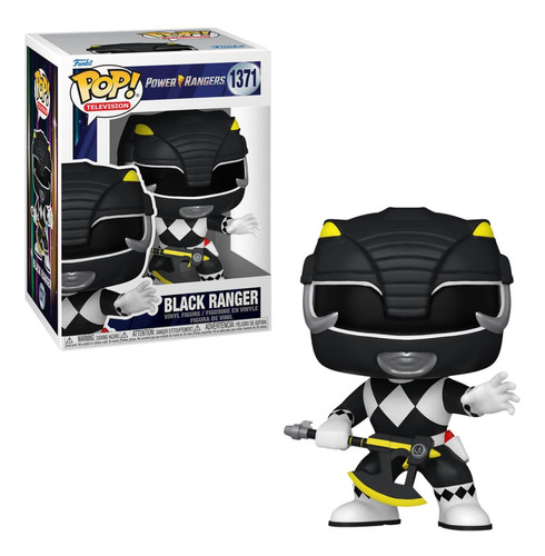 Funko Pop Black Ranger #1371 Power Rangers 30th - Exclusive