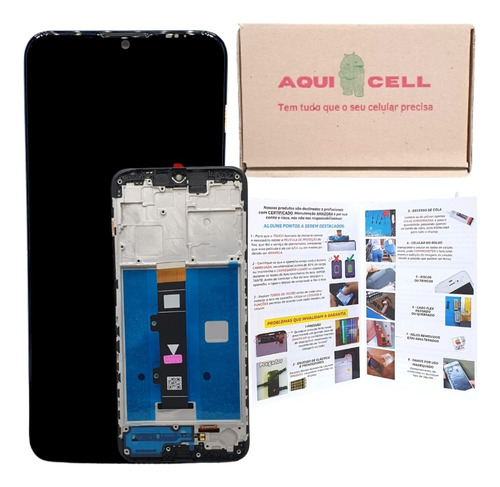 Tela Display Lcd Frontal Com Aro Compativel Com Moto G20