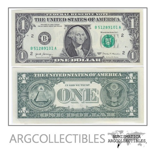 Estados Unidos Usa Billete 1 Dolar 2017 Nueva York P-544 Unc