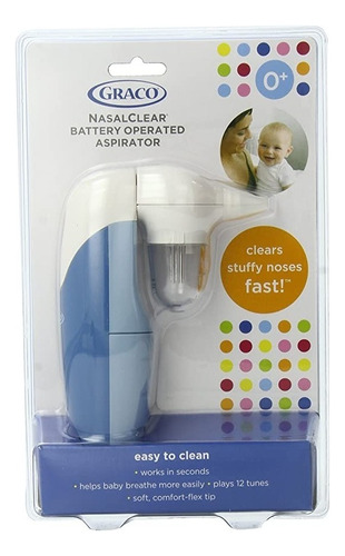 Graco Aspirador Nasal A Pilhas Para Bebê Cor AZUL BRANCO