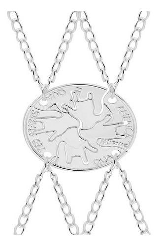 4 Collares De Plata De La Amistad Para Mejores Amigos