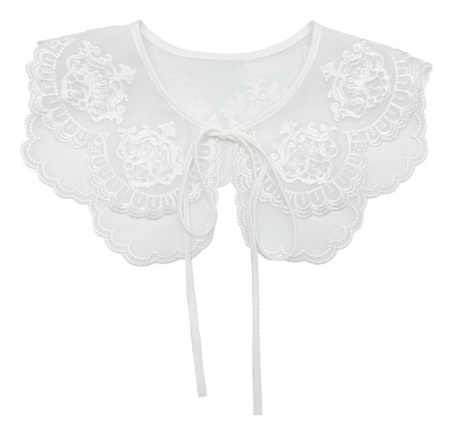 Cuello De Encaje Para Mujer, Ropa De Mujer, Chal Con Cordone