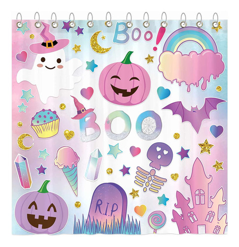 Funnytree Halloween Cute Boo Spooky Juego De Cortinas De Duc