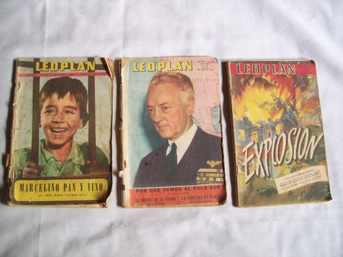Lote De 3 Revistas Antiguas . Leoplán .1951/56