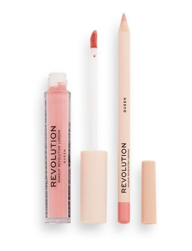 Revolution Lip Kit Queen Liquid Lipstick And Lip Liner Matte