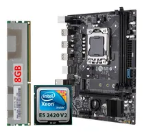 Comprar Kit Placa Mãe Gamer X79 Lga 1356 1x8gb Ram Ddr3 Xeon E5 2420