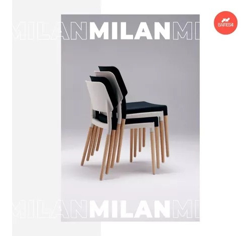 Imagen 3 de 7 de Pack X 4 Sillas De Comedor Milán