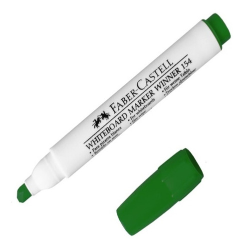 Marcador Borrable Faber Castell Verde X 6 Unidades