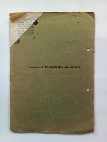 Imagen 2 de 2 de Notice Illustrée Sur Al Haram - Jerusalem 1927 - U