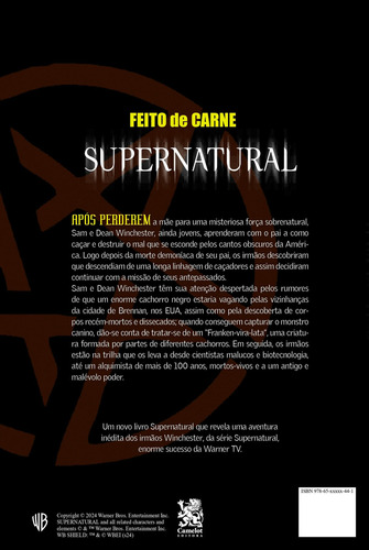 Supernatural Feito de Carne de Waggoner Tim Editorial Camelot Capa Mole Edição 1 em Português 2024