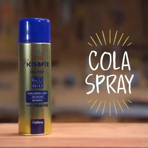 Imagem 3 de 4 de Cola Adesiva Spray De Contato Kisafix Killing