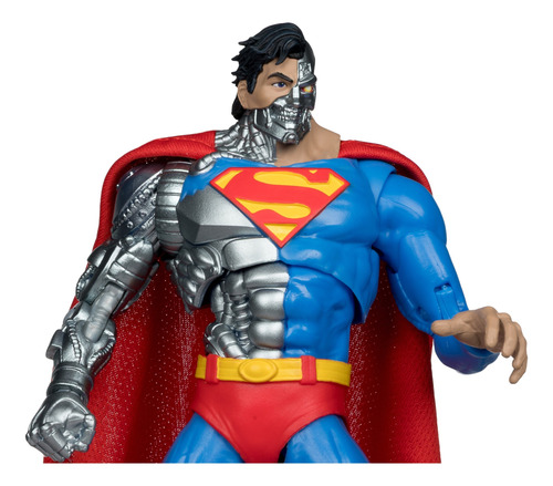 Boneco Cyborg Superman Dc Multiverse Mcfarlane Lacrado