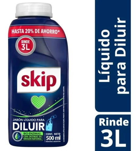 Botella Jabón Líquido Ropa Skip Evolution Para Diluir Matic