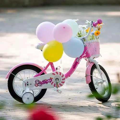 Royalbaby Chipmunk - Bicicleta para niña, 14/16/18 pulgadas con canasta,  bicicleta para niños de 3 a 9 años con ruedas de entrenamiento o soporte