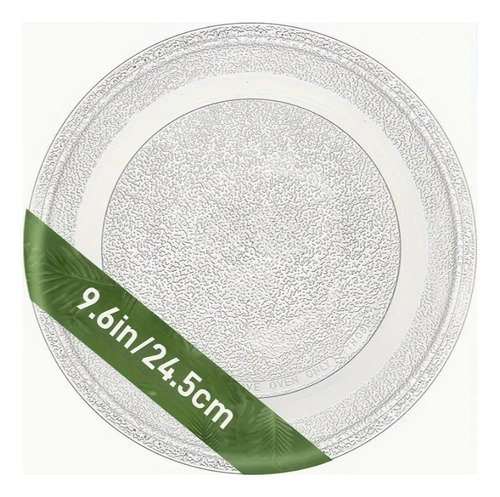 Plato De Vidrio Para Microondas Diametro 24.5cm (32965)
