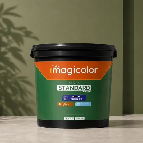 Tinta Acrílica Standard Fosco 3,6 Lts Magicolor Verde-musgo Fosco
