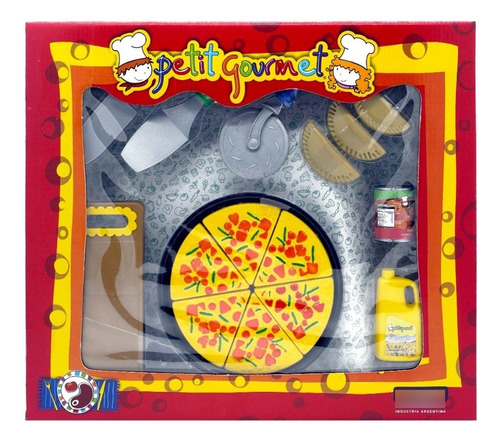 Set De Pizza Empanadas Cocinitas Infantiles Accesorios Juego Color Caja Roja