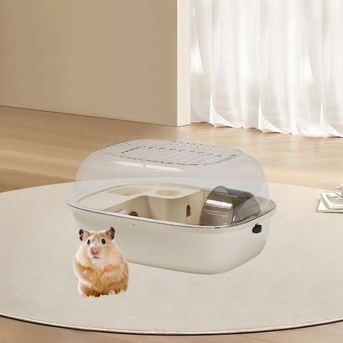 Hábitat De Jaula De Hámster Ejercicio Portátil De Beige