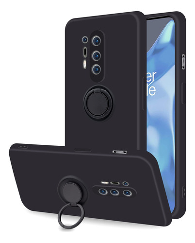 Funda Para Oneplus 8 Pro 5g [silicona Líquida Con 360 Anillo