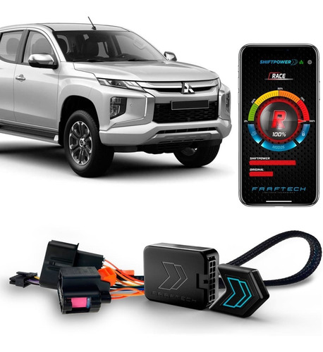 Módulo Acelerador L200 Triton 2021 Shiftpower App Bluetooth