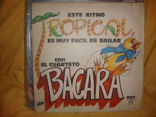 Vinilo Cuarteto Bacara Este Ritmo Tropical Es Muy Facil D C3