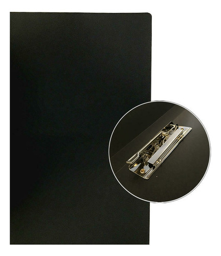 Carpeta Plastica Oficio Con Broche Kismet Lateral Lomo 2cm Gris