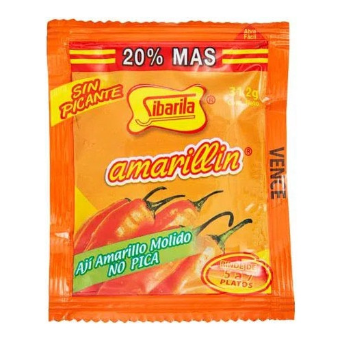 Amarillin 32,5g Kit 3 Sachês - Aji Amarillo Moído Sibarita 