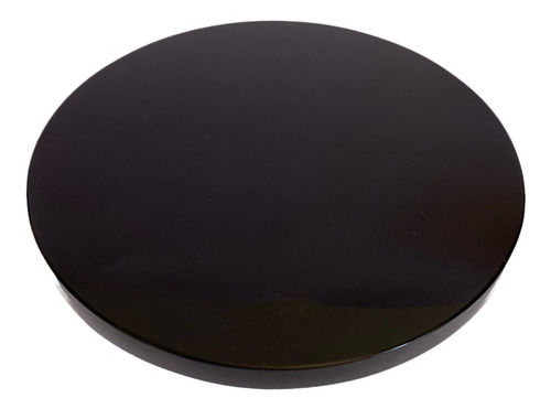 Espejo Obsidiana Negra Liso De 5 Cm Con Base