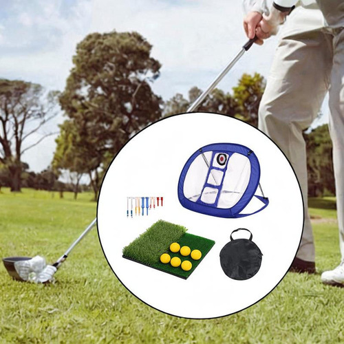 Neta De Práctica De Golf, De Golpes De Golf Con Target Mat