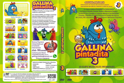 Gallina Pintadita 3 Dvd Original Completo En Español Latino!