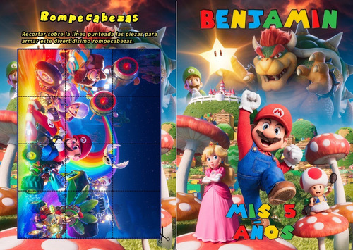 40 Libritos P/colorear Mario Bros La Pelicula 10x15