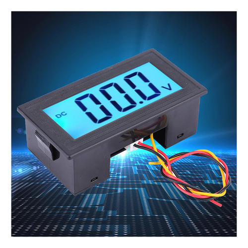 Medidor De Voltaje De Tres Cables Con Pantalla Digital Lcd Y
