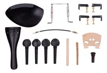 Comprar Kit De Violín: Mentonera, Cordal, Pinzas, Afinadores, Puente