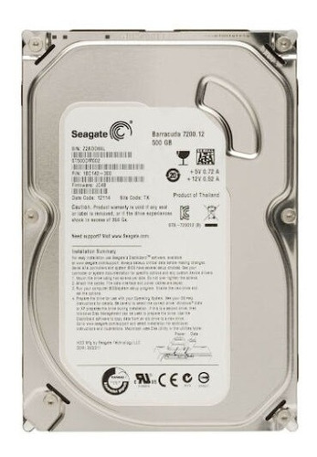 Disco Duro Interno Seagate Desktop Hdd St500dm002 500gb