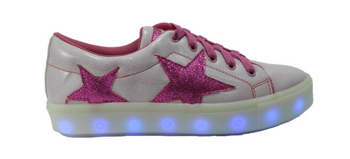 Zapatillas Plumita's C/glitter Luz Cargador Usb 2019