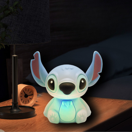 Lampara Velador Silicona Táctil Stitch Cute Kawaii Cable Usb Stitch