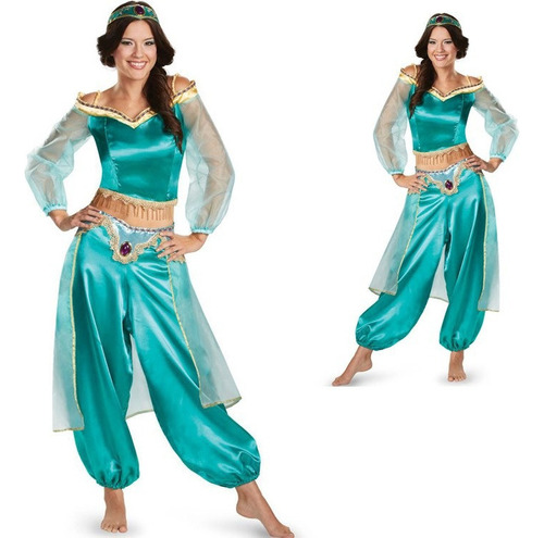 Disfraz De Princesa Aladdin Jasmine, Vestido De Fiesta