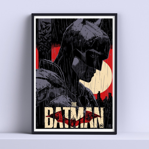 Cuadro Batman Decorativo 30x40cm Listo P Colgar