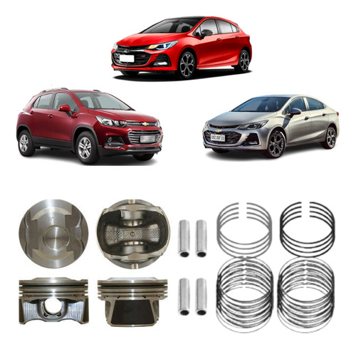 Jg Pistão Anel 0,50 Cruze Tracker 1.4 Turbo Ltz Lt 2016/2025