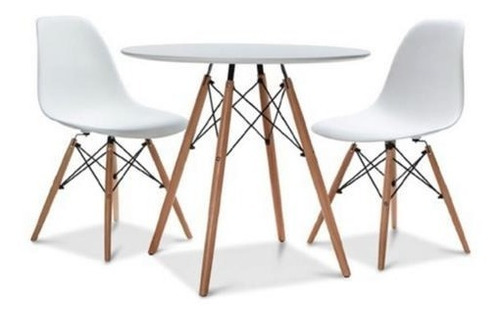 Juego Mesa Con Dos Sillas Eames Nórdico Escandinavo Moderno