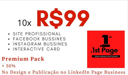 Imagem 2 de 2 de Seu 1º Site, Mídias Sociais Profissionais + Interactive Card