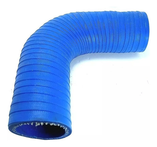 Mangote Silicone Curva 90 Graus 3 Turbo Pressão Turbina Azul