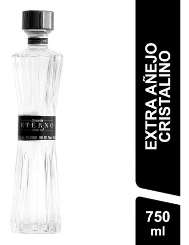 Tequila Centinela Eterno Extra Añejo Cristalino 750 Ml