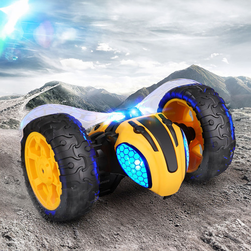 Coche Rc Recargable Abeja Con Movimiento 360° Y Luces Led