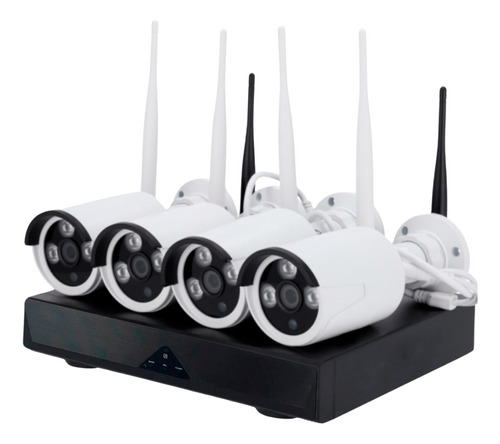 Kit 4 Cámaras De Seguridad Interior Exterior Wifi  Con Dvr 